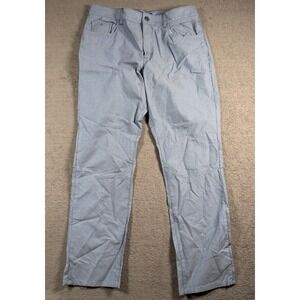 Robert Graham Patterned Chinos Pants Mens 34 Blue Slim Fit Cotton Blend